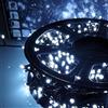 Luccika Luci LED Natalizie da Esterno/Interno, 5mm, Cavo Verde, 8 Modalità, Controller 31V con Memoria, IP44 (Bianco Ghiaccio, 36M 720LED)