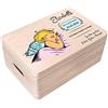 Creative Deco Battesimo Scatola di Regalo Personalizzato | Scatola della Memoria in Legno per Bambino/Bambina | Personalizzata - Angelo | Incisione | per Ragazzo e Ragazza | Addobbi