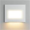 Dopa Faretto Segnapasso LED 4W da Incasso per Cassetta 503 Tecnologia CCT in Metallo e Vetro Design Moderno Luce Diffusa per Esterni IP65 (Piatto)