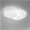 Perenz Plafoniera Contemporanea Drum Alluminio Bianco Led Integrato 33W