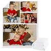 Lehaha Coperta personalizzata da collage di foto per bambini o adulti,coperte flanella per animali domestici personalizzate con foto per ragazzi e ragazze, regalo compleanno per famiglia(150x200cm)