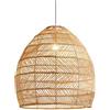 CSSYKV Lampada A Sospensione in Rattan di bambù Moderno Bohémien in Rattan A 1 Luce Stile retrò Giapponese E27 Lampadario in Vimini Copertura per Lampada A Sospensione per Hotel per Soggiorno