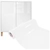 DecoMeister Pellicola Adesiva Tinta Unita per Mobili 63x500 cm - Carta Adesiva Lavabile per Cucina e Bagno - Ideale per Rinnovare Armadi, Tavoli e Porte - Bianco Lucido