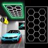 Sedtonmu Hexagon Lampade LED per Garage Esagonali Design 6000K Lampada da soffitto LED a nido d'ape per Garage Soussol Magazzino Salone di Bellezza Automobile Officina Di Bellezza Automobile,2