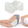 IlGruppone Cuscino Gambe Memory Foam Bambù Ginocchia Ergonomico Aiuto Corretta Posizione Fodera Rimovibile Supporto Dormire Sul Fianco Problemi Posturali Cuscini Dormire Sano Certificato Oeko Tex (Farfalla)
