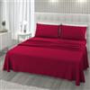 L'ANTICO ARCOLAIO - Completo Lenzuola Una Piazza e Mezza 140x200 Made in Italy, Microfibra Anallergica, Set Lenzuola Francese (1 Lenzuolo Sotto con Angoli, 1 Lenzuolo Sopra, 1 Federa)