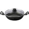 BALLARINI Vipiteno tegame con coperchio, alluminio antiaderente, 28 cm, Made in Italy