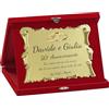 Pubblimania Targa Personalizzata con Cofanetto di Velluto - Ideale per Matrimonio, Nozze d'Oro, d'Argento e Anniversari (Matrimonio)