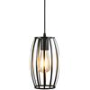 XINYANSEE Lampadario Nordico Creativo Lampadario In Ferro Battuto Dipinto Semplice Lampadario Geometrico Quadrato Lampadario Utilizzato Nel Ristorante,E27 (Color : Nero)