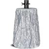 IlGruppone Base Tronco Decorativa per Albero di Natale - Finto Ceppo Effetto Legno, Supporto Albero Ø 3,5 cm - Disponibile in 2 Misure (H 32,5 cm e H 39,5 cm) - Colori Grigio o Marrone - 32.50 cm - Grigio