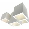 VR VETRINEINRETE Vetrineinrete® Lampada in gesso a 5 cubi da soffitto lampadario verniciabile supporto per faretti gu10 X25