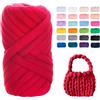 SDNAM Filato Gigante 250g Cotone Grosso Tubolare a Mano Gomitolo di Filato Chunky Yarn per Borse Coperte Cestini Nidi di Animali Domestici Artigianato Fai-da-Te (Color : 23@, Size : 2 Roll(500g))