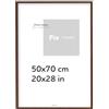 Pix FRAMES Cornice Foto - 50x70 cm - Portafoto da Parete Legno - Elegante Cornici da Parete - Porta Foto da Muro - Classico Quadretti da Parete - Moderno Portafoto - Marrone