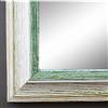 Artecentro cornice per quadri tele - shabby chic bianco-colore in legno varie misure offerta (bianco/verde, 50x50)