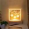 lorajewel Luci Notturne Personalizzate con Albero Genealogico con 1-8 Nomi Testo Regalo di Natale per Festa Della Mamma Nonna Moglie (A-3 Nome)