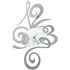 Arti & Mestieri Robin - Orologio da Parete di Design 100% Made in Italy - in Ferro, 34 x 51 cm - Alluminio