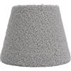 Segrehy Paralume peluche morbido cono comodo cono rotondo di sostituzione del paralume decorativo per E27 e14 lampada da tavolo domestica di studio della camera da letto della biblioteca (Grigio)