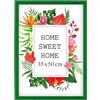 MG Design Cornice 35x50 cm - colore Verde, in legno, con vetro acrilico - da appendere in verticale o in orizzontale, senza sfondo, per foto, poster, puzzle