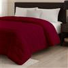 BANZAII TEXTILE INNOVATOR ONLINE Banzaii Trapunta Una piazza e Mezza in Velluto Invernale 600 g/m², Piumone Morbido e Caldo Effetto Vellutato Ideale per l'Inverno - Colore Bordeaux