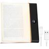 Rukjmqi Lampada Da Libro Piatta, 18.5x15.3x2.2cm ABS Lampada Da Libro A Led A Piastra Piatta, Flat Book Light, Alimentazione A Batteria, Pannello Luminoso Per Adulti Che Leggono Di Notte
