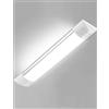 Sararoom Neon Tubo Led Barra 115cm 40W 4800LM Plafoniera Led Soffitto Bianco Freddo 6500K Luminoso Lineare Luce Sottopensile Lampada per Cucina Officina Ufficio Bagno Giardino Magazzino Garage Parete