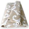 Home Tresor - Telo Arredatutto Copriletto Granfoulard Copridivano, Telo Copritutto Divano 2 e 3 Posti Grande, Salvadivano Multiuso Telo Arredo Fantasia Ramage (170x280 cm., Beige)