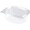 Generico set VASCHETTE TRASPARENTI OPS coperchio attaccato Contenitori Ermetici Alimenti Gastronomia, Banco Frigo, Meal Prep e Porta Pranzo - Made in Italy (50 pz ovali 130x98x50 mm 500ml)