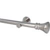 Sento Kit Bastone per Tende in Metallo 25mm Acciaio Inox Modern Montaggio a Muro 140 cm PRYMA