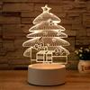 Oneshlee Luce Notturna Bambini Led Usb, Lampada Da Scrivania Bambini 3d, Luci Natale Interno, Addobbi Natalizi Per La Casa Interni Particolari, Decorazioni Natalizie Luminose Regalo Bambina (Albero2)