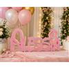 L'angolo del compleanno Nome in Polistirolo Personalizzato - Scritta in Polistirolo Personalizzata con Glitter o Verniciata | Decorazione per Compleanno, Battesimo, Matrimonio, Nascita e Cameretta Diverse Altezze Disponibili