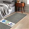 KARAT Tappeto Shaggy Barcelona - Tappeto passatoia per Camera da Letto e Soggiorno, Morbido Tappeto (80 x 160 cm, Grigio)