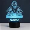 Optechvisual Lampada da DJ personalizzata - Luce notturna a LED con nome e incisione - Idea regalo per DJ amanti della musica e amanti dei club lampada decorativa musicale luce atmosferica