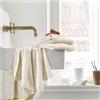 IlGruppone Set 3 Pezzi Asciugamani In Bambù Bagno Salvietta Viso Telo Doccia Asciugamano Pregiati Super Assorbenti Salviette 450 Gr Bamboo Lusso Elegante Confezione Idea Regalo (BambuCrema)