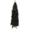 eacommerce Albero di Natale Effetto Realistico Rami Fissi Apertura ad Ombrello Ignifugo Montaggio Facile (180 cm, Verde Slim Folto)