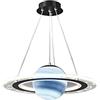 KAPOHU Lampadari A 1 Anello Plafoniera，Lampada A Sospensione Moderna Con Pianeti In Vetro A LED Con Alone, Lampada A Sospensione Creativa Finiture In Metallo for Camera Dei Bambini Camera Da Letto Negozio Di