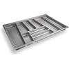 SOTECH ORGA-BOX® II Inserto Portaposate per Nobilia Cassetto da 80 (462 x 705 mm) grigio argento