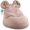 Gutekissen® Pouf per Bambini Miki con Orecchie - Comodo Cuscino Montessori per Cameretta (Rosa,68/68/50 con le orecchie)
