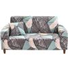 AQIGR Copridivano 2/3 Posti Elasticizzato Fantasia Copridivani Elasticizzati Universale Fodera per Divano Estensibile Elastici Copertura Divano Floreale Stampa Copri Divano ( Color : #4 , Size : 2 posti )