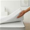 DonTopper Topper Matrimoniale 160x190 cm | Alto 8 cm | Topper Memory Foam | Allevia Pressione & Riduce Dolori alla Schiena | Fodera Traspirante Sfoderabile e Lavabile | Antiscivolo | CertiPUR | Made in Spain