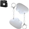 EastHedge Luce Da Borsetta,Luce Da Borsa Donna,Lucea Forma Di Cuore Attivabile Al Tocco,Ricaricabile,Regalo Per La Famiglia,La Fidanzata,La Mamma (Nuvole,2)