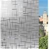 ETNIC ART Pellicola decorativa Vetri Protezione Privacy Autoadesiva senza colla Anti UV senza Residui Facile Applicazione Finestre Doccia Aderenza Statica Rimovibile Riutilizzabile (Croci, 60 x 500 CM)