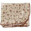 PARAMAISON Tovaglia Plastificata Antimacchia Provenzale 140x170 cm Rosso | Tovaglia Rettangolare Impermeabile da 6 Posti in Cotone e Poliestere, con Ampio Volant, Ideale Per Cucina e Giardino