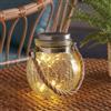 Garden Mile Lanterna da tavolo impermeabile a energia solare, lampada da tavolo con 30 LED luce solare bianca calda illuminazione lucciola per giardino illuminazione esterna recinzione luce solare
