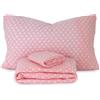Morbidissimi Completo lenzuola Pois in Pile dimensioni varie J927 Singolo ROSA