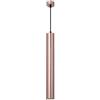 SEMANHUAOZ 3W LED Lampada a sospensione a sospensione a soffitto Moderna lampada a sospensione a cilindro in oro rosa, cavo regolabile - Mini faretti a tubo lungo for isola cucina Sala da pranzo Bar (