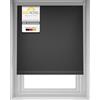 Sol Royal Tenda a Rullo Termica Isolante e Oscurante SolReflect T42-90x160 cm - Ganci per Telaio Inclusi - Antracite