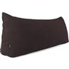 POKAR Cuscino da Lettura 160x50x20 cm | Cuscino Schienale Divano in Velluto Corduroy con Appoggio Schiena Grande | Cuscino Triangolare Cuneo Testata Letto | Certificato Oeko Tex 100 | Marrone