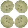 uyeoco Set di 4/2/1 Cuscini Rotondi per Sedie Cucina, 40x40/45x45 per Sedie da Pranzo,Esterno, Giardino, Cucina, Ufficio, Soggiorno(A10,4PCS_45X45CM)