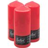 Hofer Candela Cera a Colonna Cilindrica Pilastro - Set di 3 Candele - 80 x 200 mm - Colore Rosso - Lunga Durata: 80 Ore - Antigoccia, No Fumo, Senza Odore - Pacco di 3 unità - Qualità EU