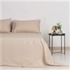 Zenoni & Colombi Lenzuola Piazza e mezza 100% Percalle di Cotone TC 210 - Set Completo letto compreso di lenzuolo sopra, sotto e federa, Made in Italy (Piazza e mezzo, Sabbia)